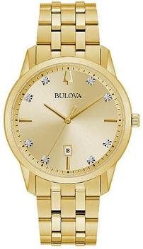 商品Bulova | Sutton Quartz Diamond Champagne Dial Men's Watch 97D123,商家Jomashop,价格¥1867图片