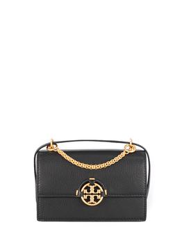Tory Burch经典款, Tory Burch | Miller shoulder bag with logo black商品图片 
