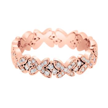 商品Mimi Milano Freevola 18K Rose Gold Diamond 0.50ct. Tw. Band Ring Sz. 6.5 AXM249R8B-53图片