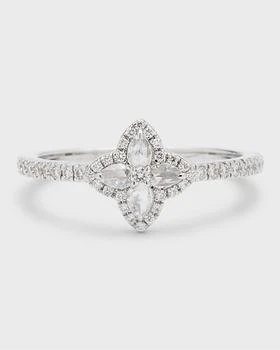 64 Facets | Blossom 18K White Gold Blossom Motif Diamond Ring, Size 6, 0.34tcw,商家Neiman Marcus,价格¥19123