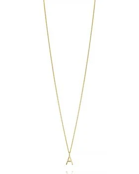 Sarah Chloe | Mini Amelia 14K Gold Initial Pendant Necklace,商家Neiman Marcus,价格¥1858