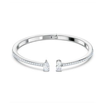 Swarovski | Silver-Tone Crystal Cuff Bracelet商品图片,7折