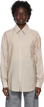 lamaire, Lemaire | Beige Lyocell Shirt商品图片 3.5折, 满2件减$5, 满减