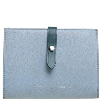 推荐Celine Blue/Green Leather Multifunction Strap Wallet商品