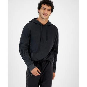 INC International | Men's Regular-Fit Moto Hoodie, Created for Macy's 5折