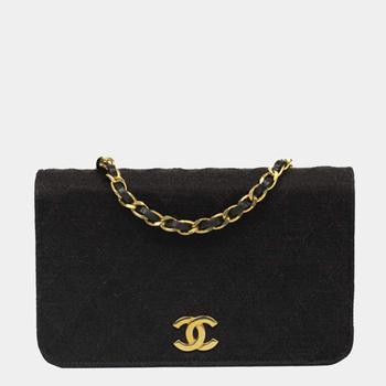 product Chanel Dark Brown Jersey Vintage Clutch Flap Bag image