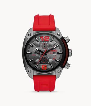 diesel手表评价, Diesel | Diesel Men's Overflow Chronograph, Gunmetal-Tone Stainless Steel Watch商品图片 3.5折