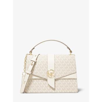michael kors bradshaw单肩包, Michael Kors | MK 女包 迈克·科尔斯 MICHAEL KORS 520礼物 女士香草白/白色中号单肩斜挎包 30H1GGRS2V VAN/CREAM商品图片 