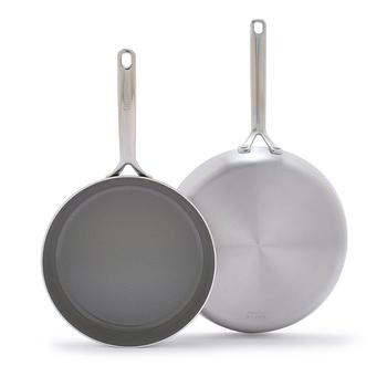 商品Greenpan | GP5 Stainless Steel 9.5" & 11" Frypan Set,商家Bloomingdale's,价格¥1462图片