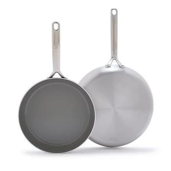 Greenpan | GP5 Stainless Steel 9.5" & 11" Frypan Set,商家Bloomingdale's,价格¥1346