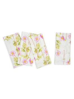 商品Tina Chen Designs | Florals Poppy 4-Piece Linen Napkin Set,商家Saks Fifth Avenue,价格¥931图片