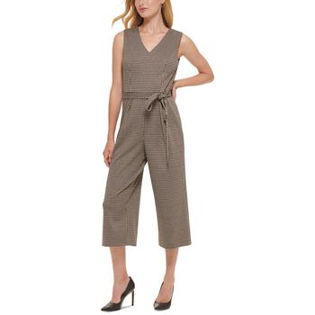 推荐Women's Phantome-Striped Houndstooth Pantsuit商品