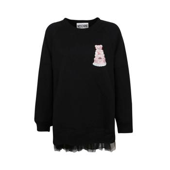 冬装莫斯奇诺卫衣, Moschino | MOSCHINO 女士黑色小熊圆领卫衣 V1710-5427-3555商品图片 独家减免邮费