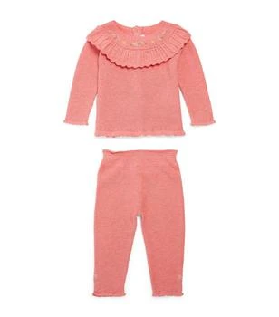 Tartine et Chocolat | Embroidered Knit Sweater and Leggings Set (0-12 Months),商家Harrods,价格¥934