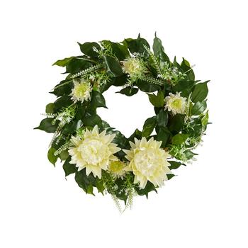 NEARLY NATURAL, NEARLY NATURAL | Protea Artificial Wreath, 20"商品图片 6.9折