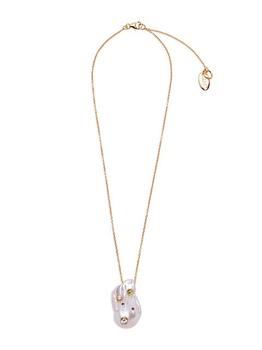 商品Lizzie Fortunato | Rainbow Goldtone, 31MM Cultured Freshwater Baroque Pearl, & Multi-Stone Necklace,商家Saks Fifth Avenue,价格¥1195图片