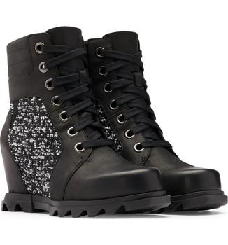 推荐Joan of Arctic Waterproof Wedge III Lexie Lace-Up Bootie商品