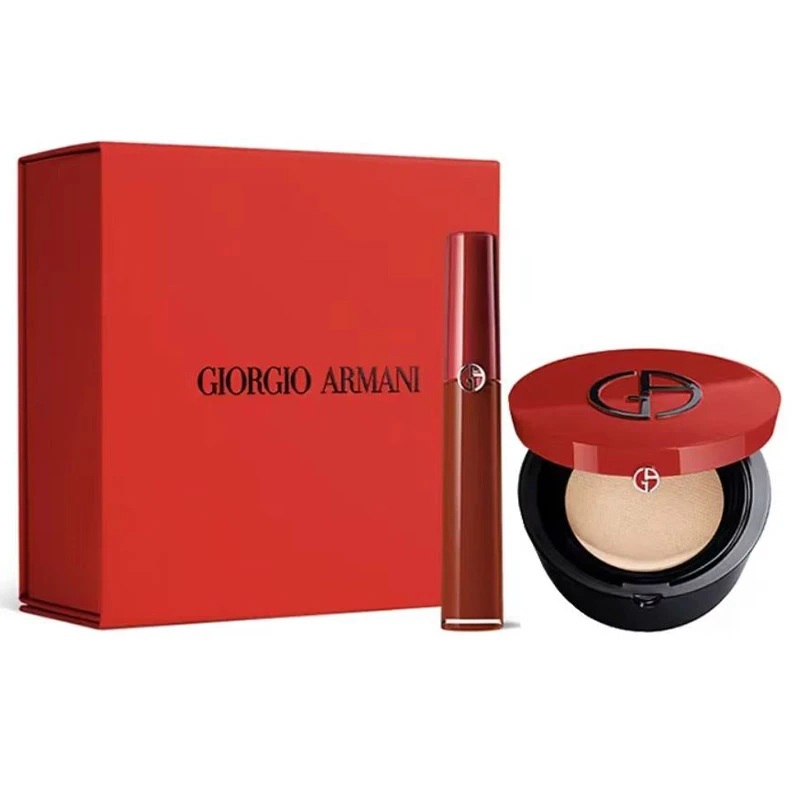 Giorgio Armani | 阿玛尼气垫#2+阿玛尼红管405礼盒礼袋装情人节送女友,商家Xunan,价格¥528