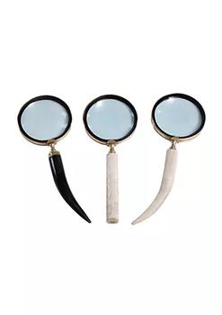 推荐Eclectic Metal Magnifying Glass - Set of 3商品