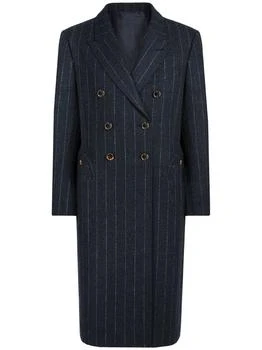 BLAZÉ MILANO | Ferien Pinstriped Wool & Cashmere Coat 5.9折