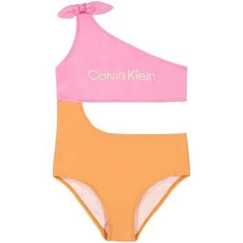Calvin Klein | Big Girls Colorblock Cut Out One Piece Swimsuit,商家Macy's,价格¥343