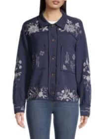product Maree Embroidered French Terry Jacket image