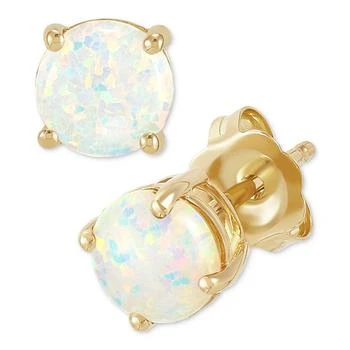 Macy's | Birthstone Stud Earrings in 14k Gold or 14k White Gold,商家Macy's,价格¥1936