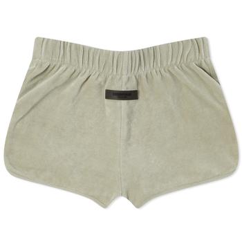 推荐Fear of God ESSENTIALS Women's Velour Beach Shorts - Sea Foam商品