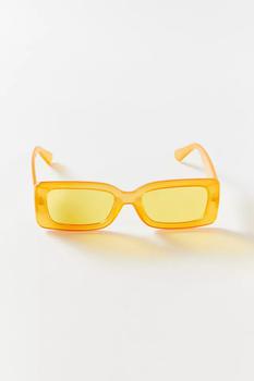 墨镜女价格, Urban Outfitters | Fairfax Chunky Rectangle Basic Sunglasses商品图片 3.1折起×额外9.5折, 额外九五折