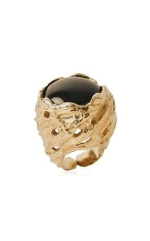 Paola Sighinolfi | Paola Sighinolfi - Pietra 18k Gold-Plated Ring - Black - US 5 - Moda Operandi - Gifts For Her,商家Moda Operandi,价格¥2638