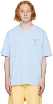 AMI | Blue Ami De Cœur T-Shirt商品图片,4.8折