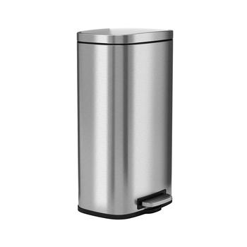 商品Halo | 30 L / 8 Gal Premium Stainless Steel Step Trash Can,商家Macy's,价格¥933图片