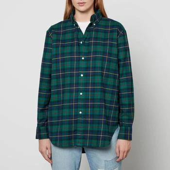 推荐Polo Ralph Lauren Tartan Print Cotton-Fleece Shirt商品