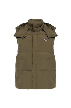 Diesel | Diesel W-Rolfys Logo Patch Padded Vest 5.9折