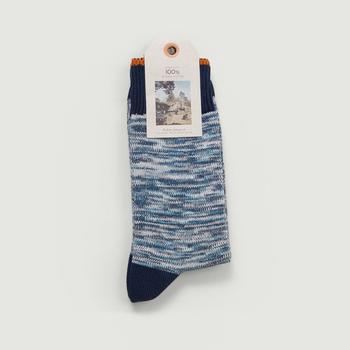 推荐Rasmunsson Mottled Socks Navy Blue Nudie Jeans商品