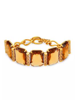 商品Versace | Goldtone, Crystal & Strass Greca Choker,商家Saks Fifth Avenue,价格¥18311图片