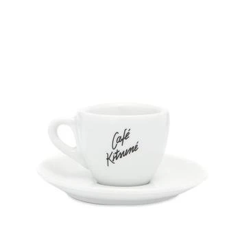 Maison Kitsune | Cafe Kitsuné Ceramic Cup & Saucer - S,商家END. Clothing,价格¥284
