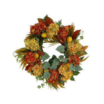 商品Fall Wreath w/ Hydrangea and Ivy图片