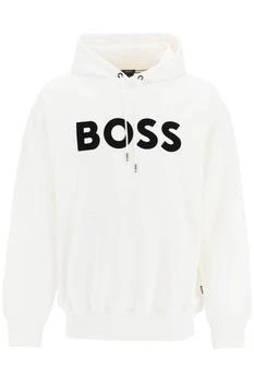 推荐Boss 'sullivan' flocked logo hoodie商品