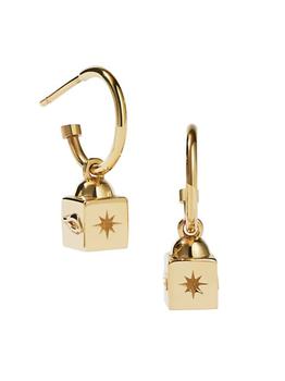 商品Lucien Lumiere 9K Gold Hoop Earrings图片
