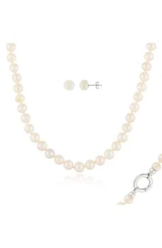Splendid Pearls | 7-8mm Freshwater Pearl Necklace & Earrings Set 独家减免邮费
