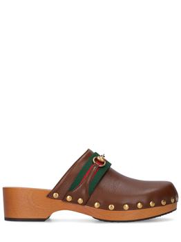 Gucci | Leather Slide Sandals商品图片,