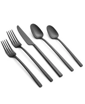 Cambridge Silversmiths | Damaris Black Satin Flatware Set, 20 Piece,商家Macy's,价格¥494