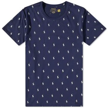 推荐Polo Ralph Lauren All Over Pony Sleepwear T-Shirt商品