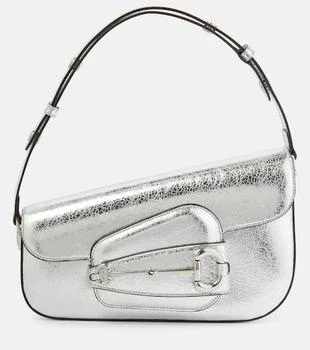 Gucci | Horsebit 1955 metallic leather shoulder bag 