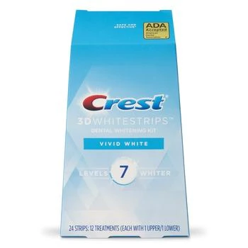 Crest | Crest 3D Whitestrips Vivid White Teeth Whitening Kit, 24 Strips, (12 Count Pack),商家Amazon US selection,价格¥268