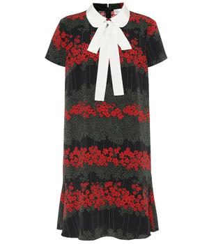 RED Valentino | REDValentino花卉绉纱迷你连衣裙商品图片,6.9折