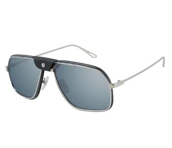 卡地亚眼镜图片, Cartier | Blue Aviator Mens Sunglasses CT0243S 003 62商品图片 5.9折