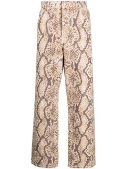 推荐STUSSY - Snake Effect Cotton Jeans商品