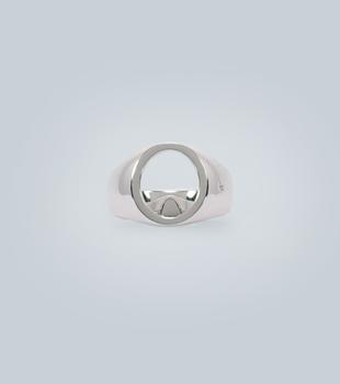 商品Tom Wood | Oval open sterling silver ring,商家MyTheresa,价格¥1607图片